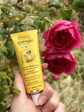Feret Parfumeur Le Hyalomiel Gel vintage-style tube on vanity