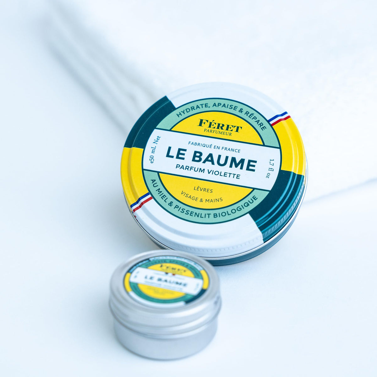 Feret Parfumeur Le Baume Violet enables multi-use care on lips, hands, and cuticles.
