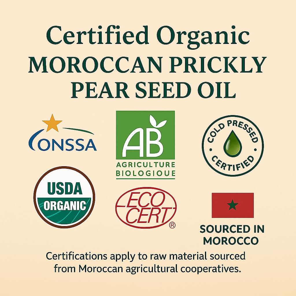 FERIHA prickly pear seed oil texture highlights lightweight luxury for all skin types.