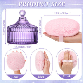 Ferrochef crystal container open lid shows roomy interior for powders.