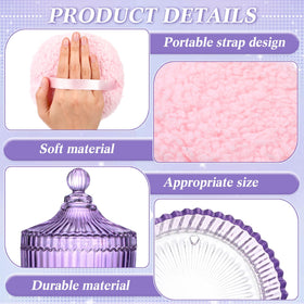 Ferrochef powder puff plush is soft for gentle, even application.