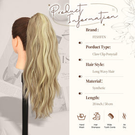 FESHFEN heat-resistant synthetic fiber blends with natural hair.
