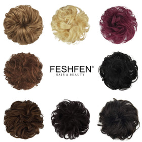 FESHFEN easy-use bun assembly for quick, secure styling.