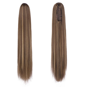 FESHFEN ponytail with drawstring attachment offers versatile wear.