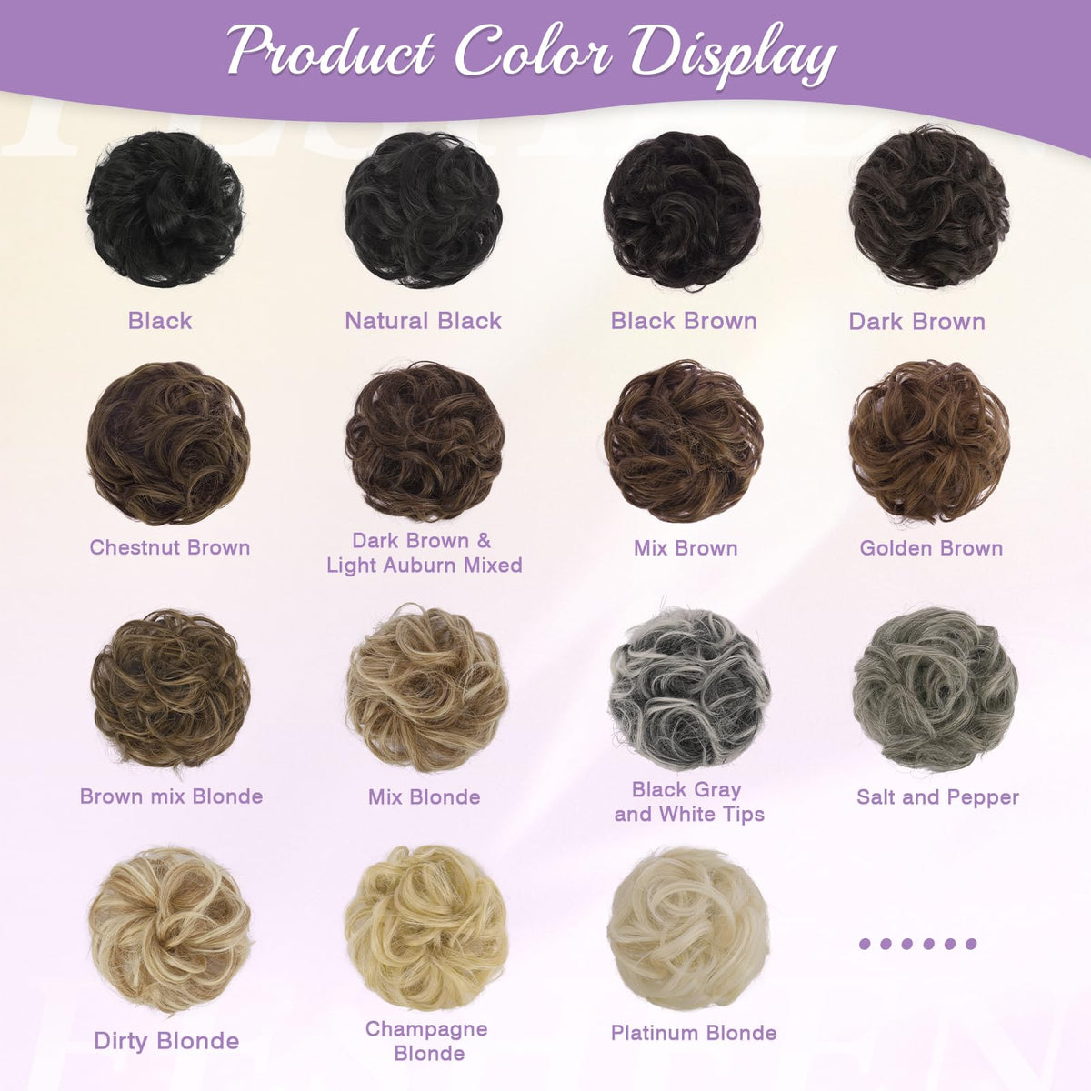 FESHFEN dirty blonde shade complements fair to warm skin tones.
