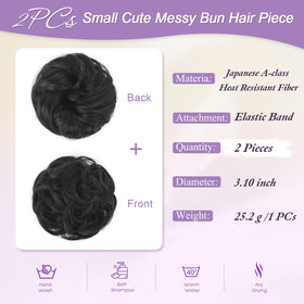 FESHFEN mini wavy space bun clip showcases easy updo for daily wear