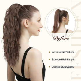 FESHFEN golden brown mix blonde blends for seamless color