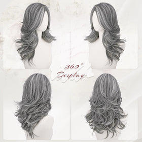 FESHFEN close-up of soft synthetic hair texture for realistic look