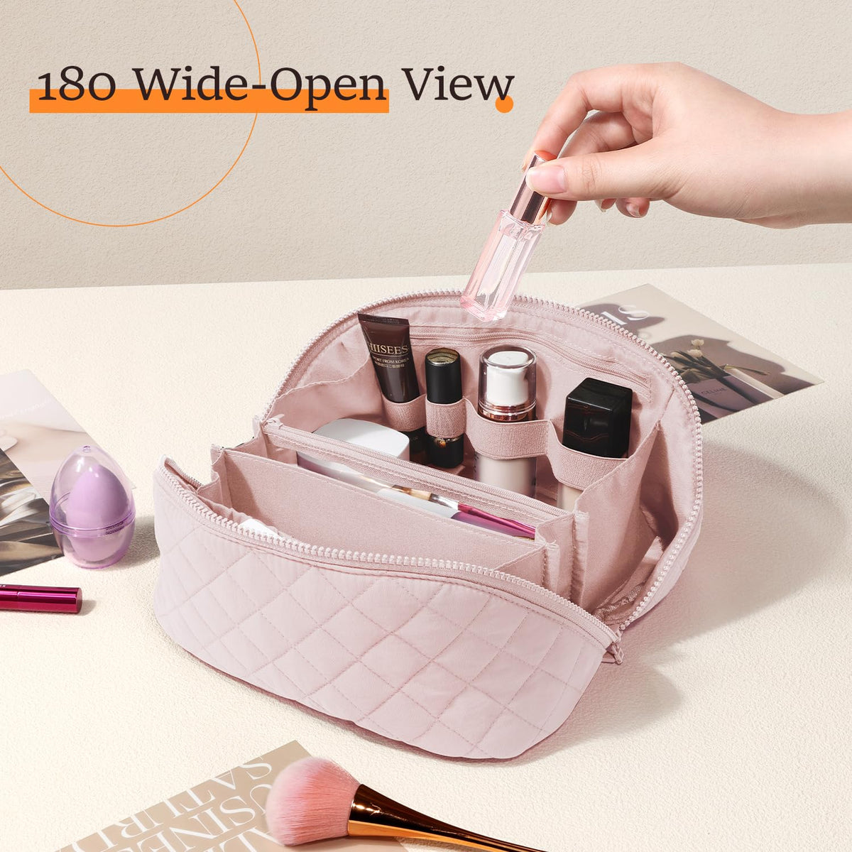 Festivalment travel-ready case with sturdy zipper and durable stitching