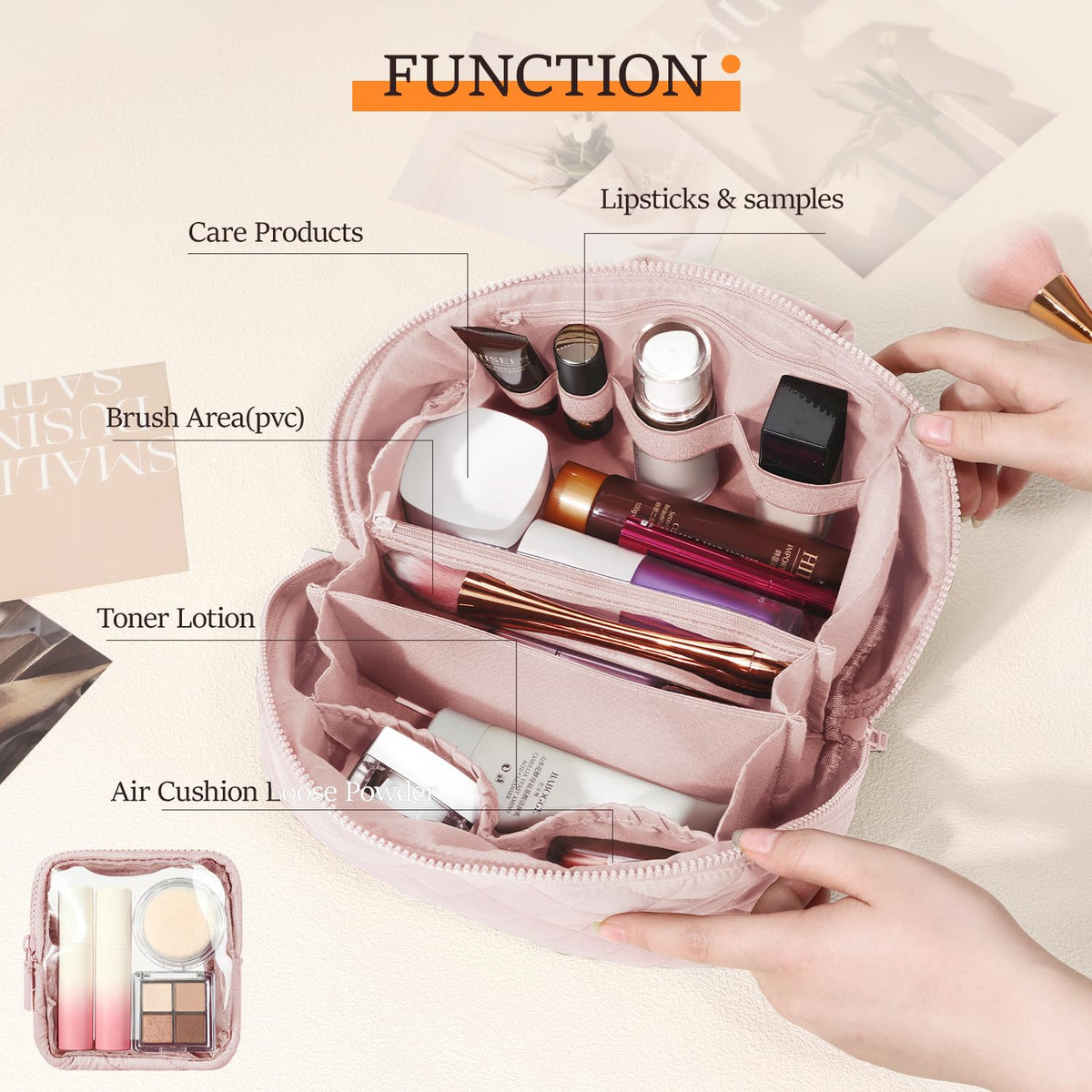 Festivalment water-resistant PU leather construction resists stains and scratches