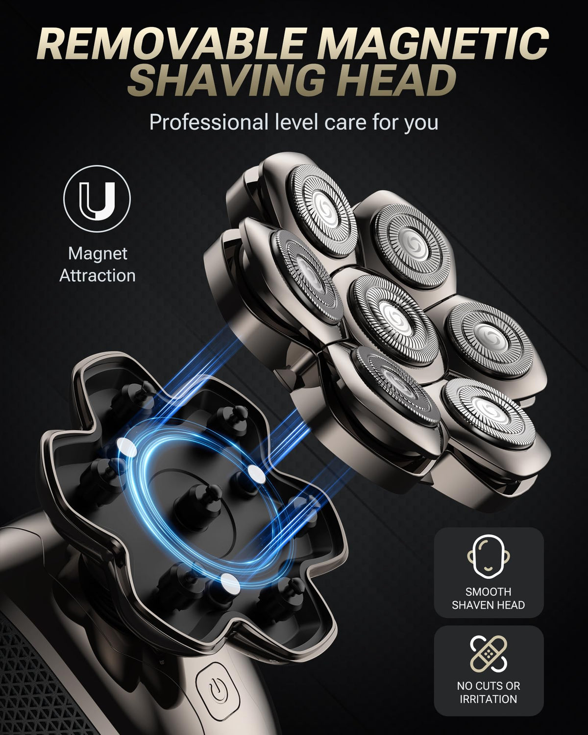 Feysfew USB charging provides flexible power for home or travel grooming.