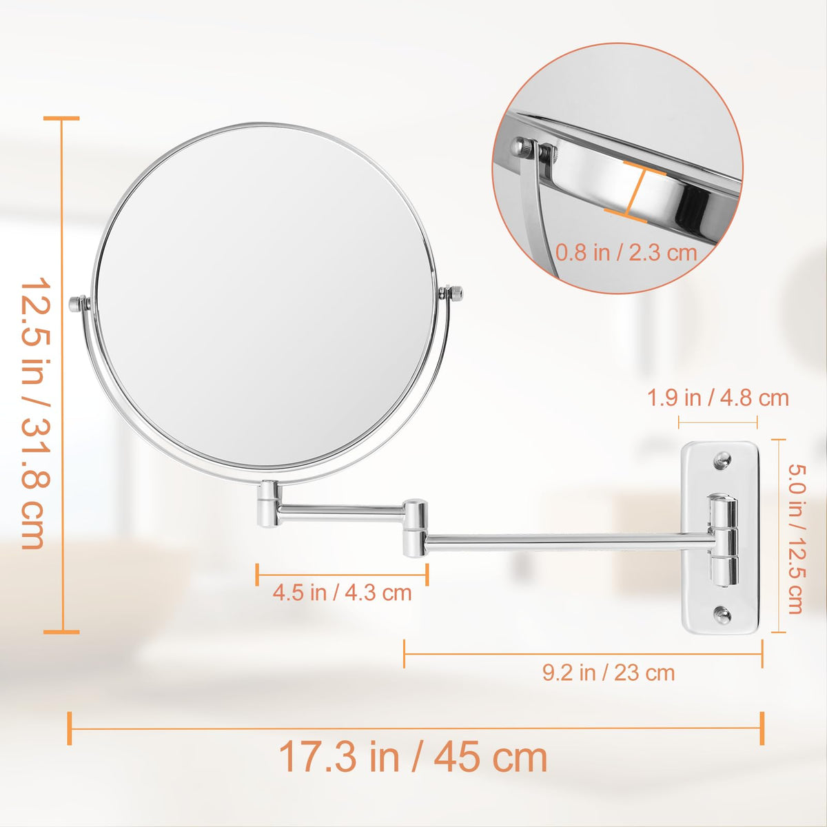FFowcye 360-degree swivel design allows quick angle adjustments during grooming.