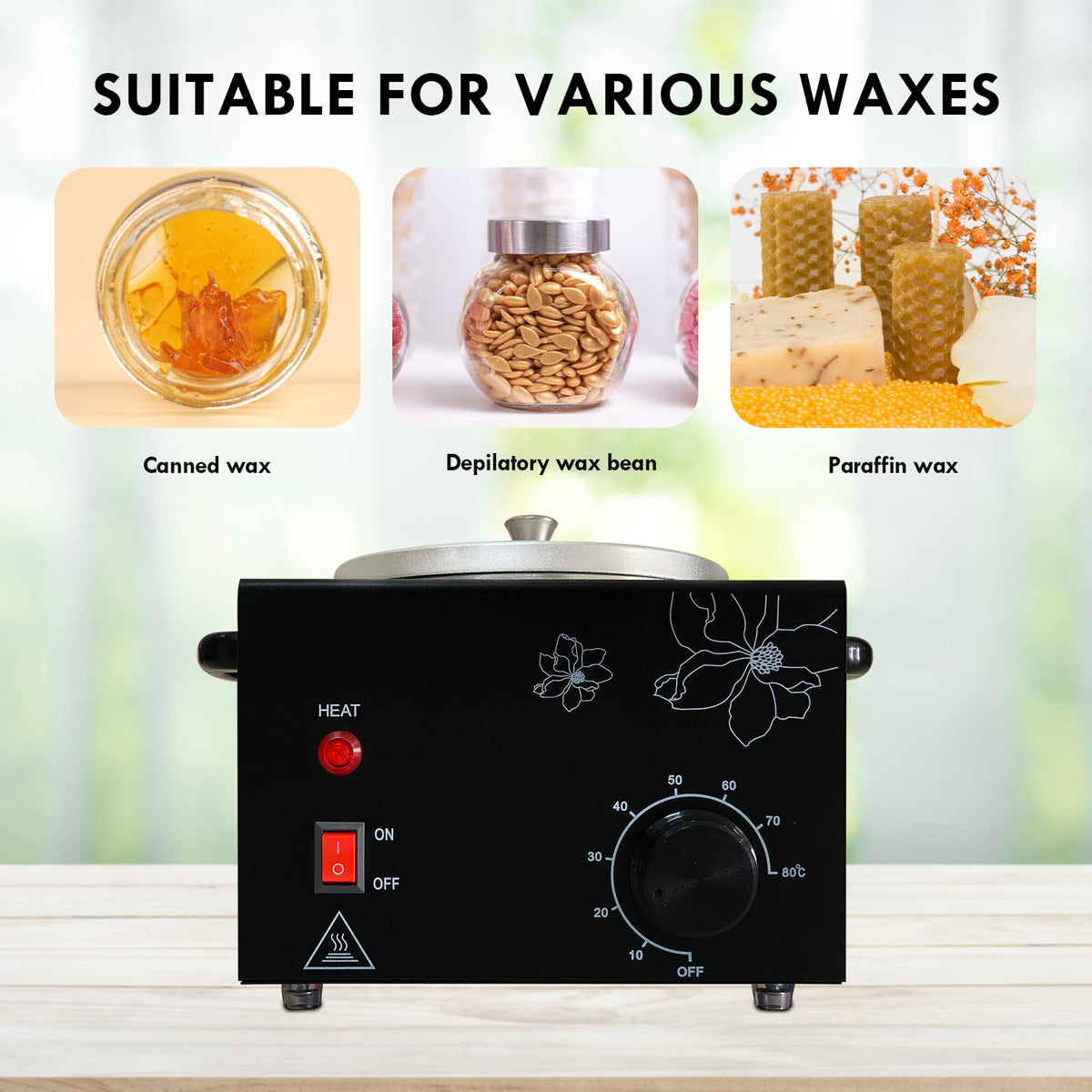 FHATSJ removable aluminium pot for easy cleaning and versatility