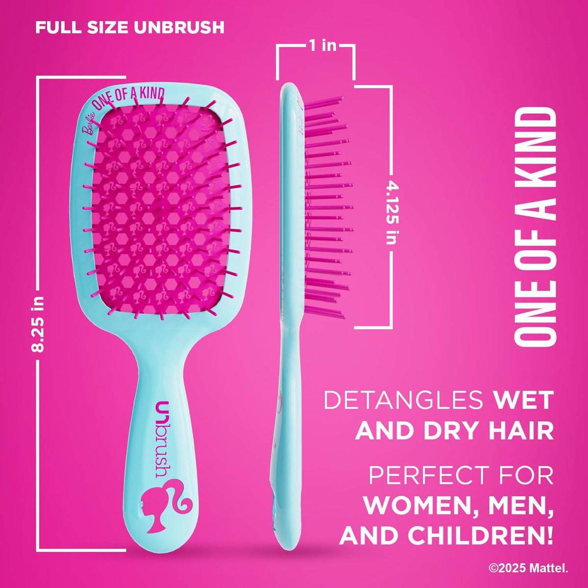 FHI Barbie UNbrush backless vented cushion reduces styling time
