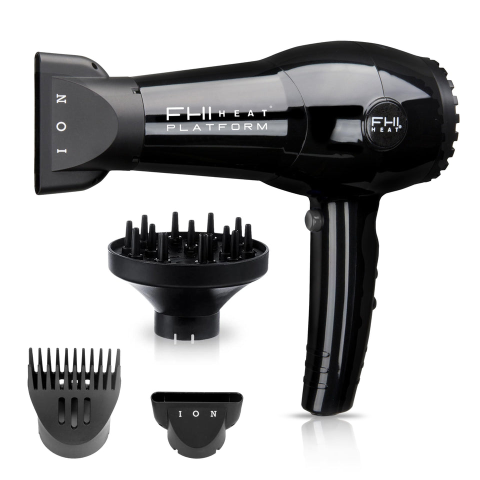FHI Heat Platform Nano Lite Pro 1900 front view, lightweight professional dryer for quick styling.