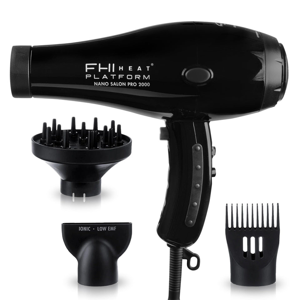 FHI Heat Platform Nano Pro 2000 dryer front view for fast, even drying.