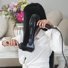 FHI Heat Platform Nano Pro 2000 in-salon setup showing professional results.