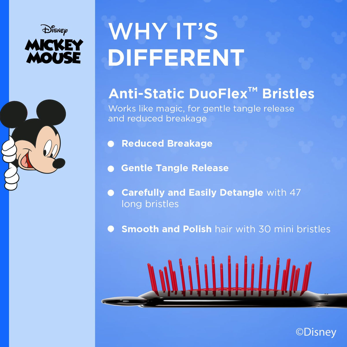 FHI Heat UNbrush Disney Mickey ultralight handle for easy detangling