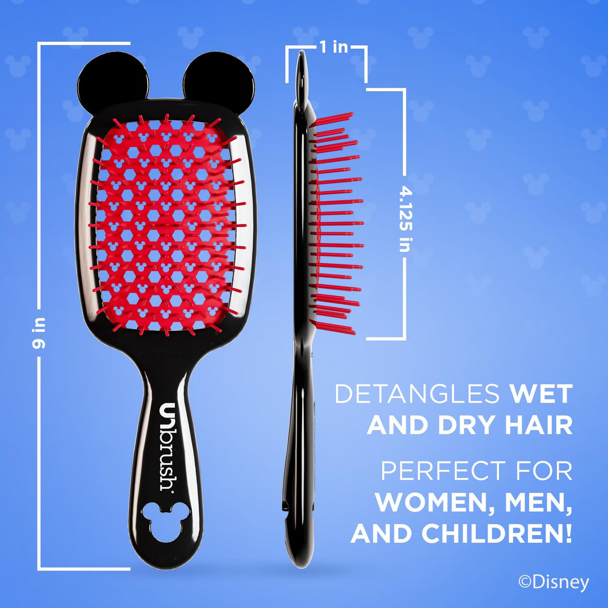 FHI Heat UNbrush Disney Minnie backless vented cushion for smoother detangling