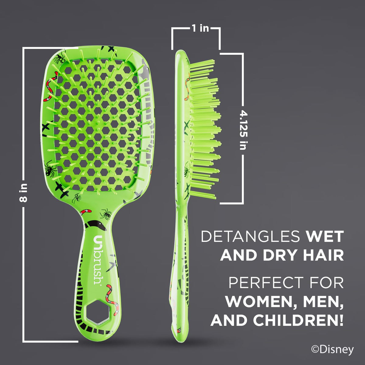 FHI Heat UNbrush lightweight handle—easy grip during detangling sessions.