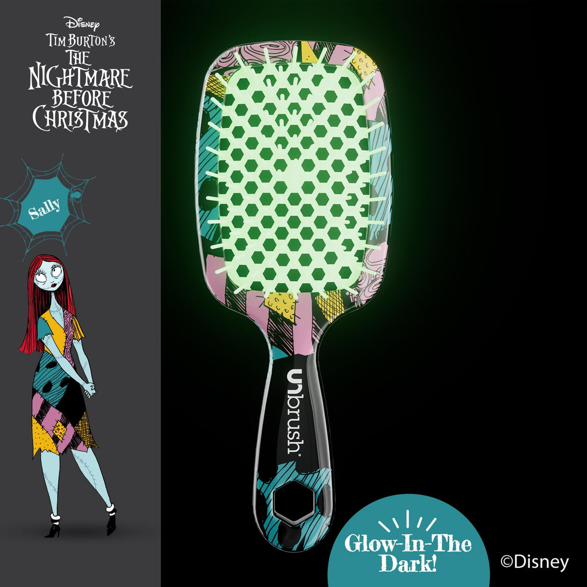 FHI Heat UNbrush Sally portable handle ideal for comfortable on-the-go detangling.