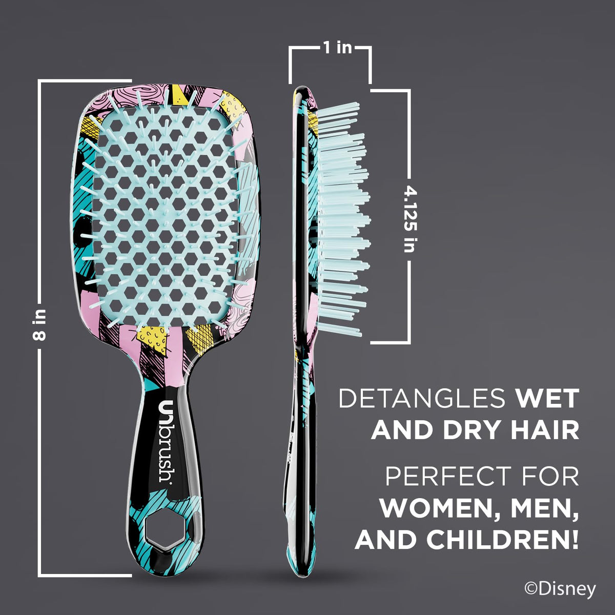 FHI Heat UNbrush Sally wet hair use showing backless vented cushion speeds styling.