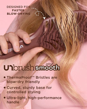 FHI Heat UNbrush Smooth curved base design provides steady control