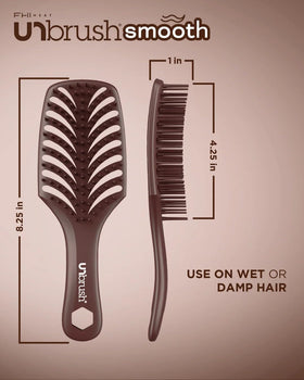 FHI Heat UNbrush Smooth bristles reduce frizz while adding shine
