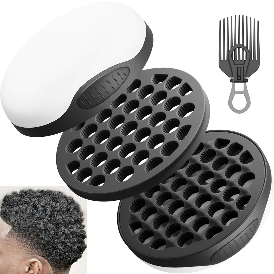 FIABC silicone curl brush with ergonomic handle for smooth twists