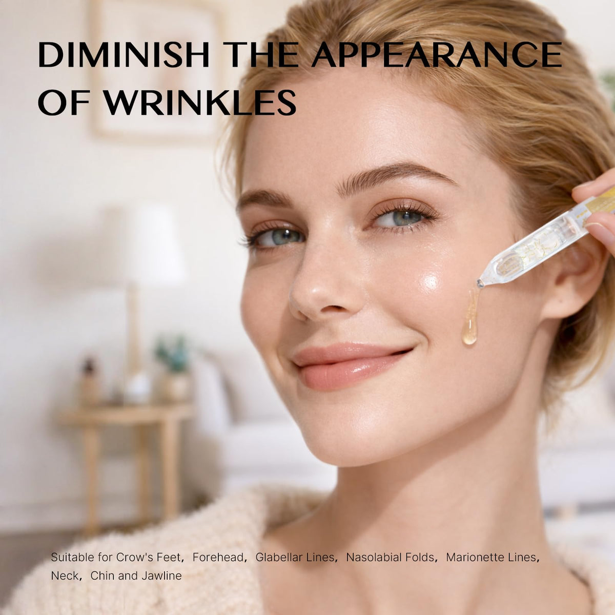 Serum applied in a daily routine for smooth absorption on the skin