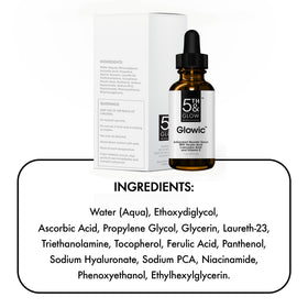 Morning routine shot featuring Glowic for a radiant start.