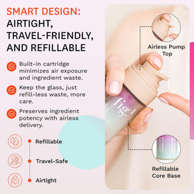 Fig.1 Gentle application close-up shows non-irritating formula.