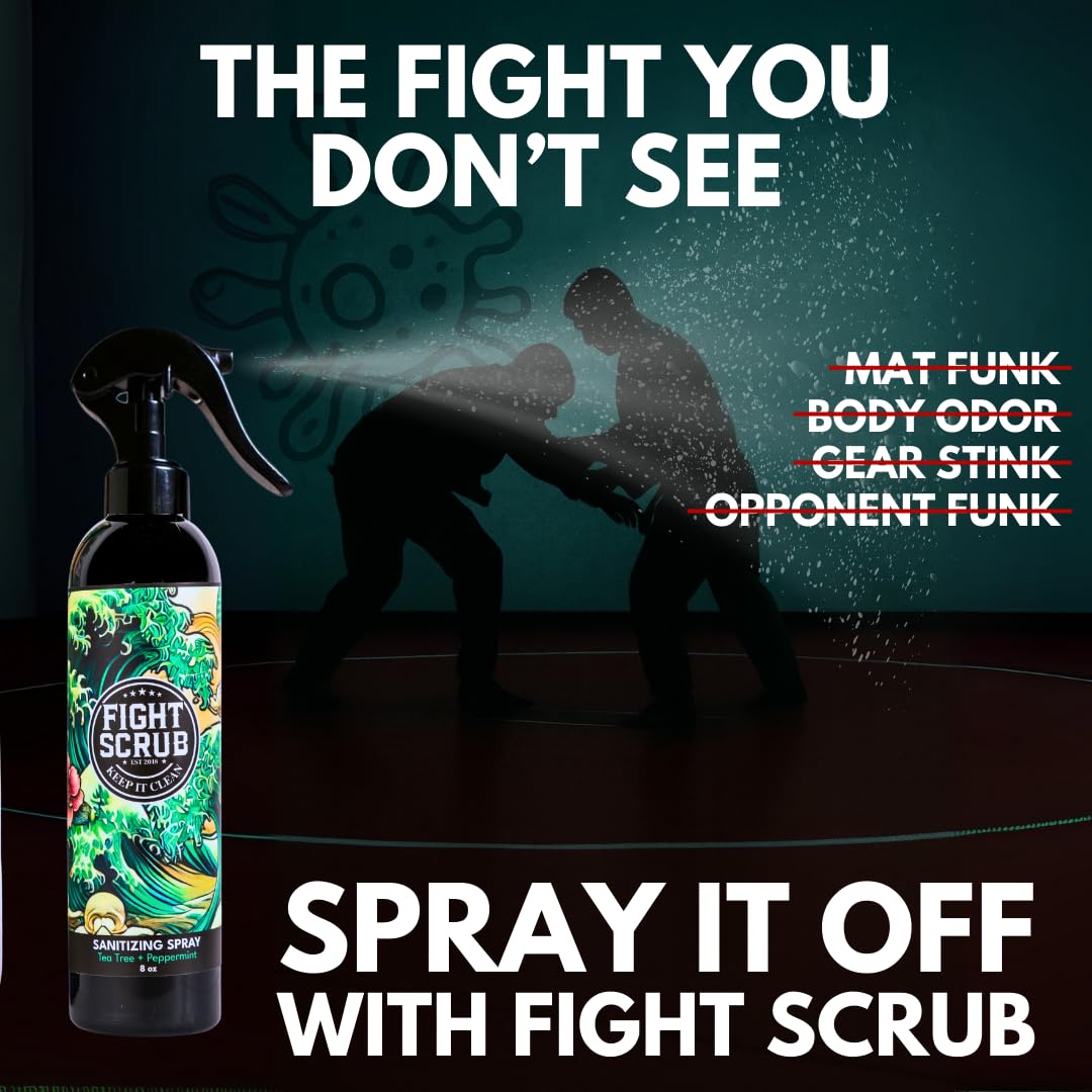 Fight Scrub on gear and gloves helps deodorize performance equipment.