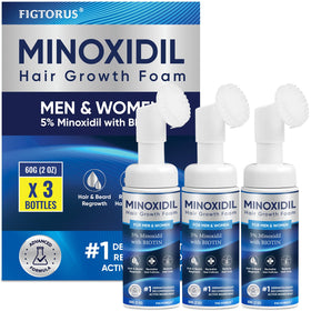 FIGTORUS 5% Minoxidil Foam bottle ready for hair growth support