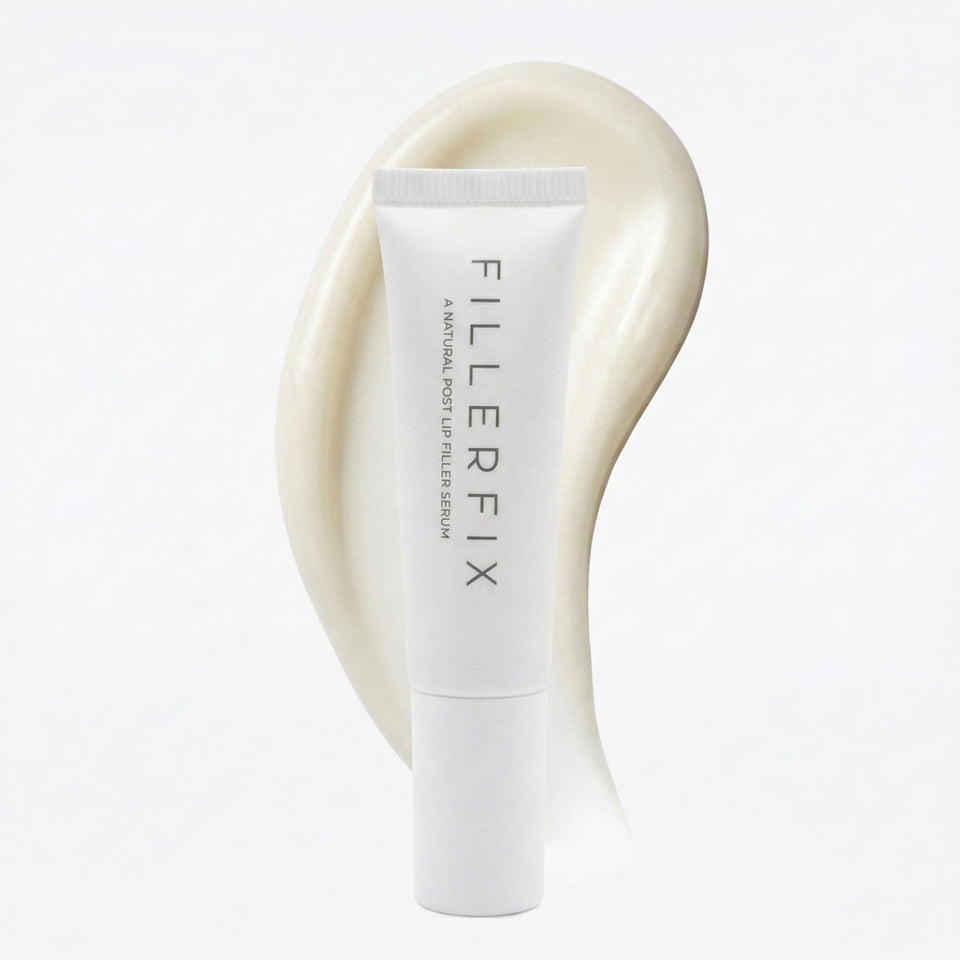 FillerFix Arnica Lip Balm with a cooling ceramic tip for post-filler comfort.
