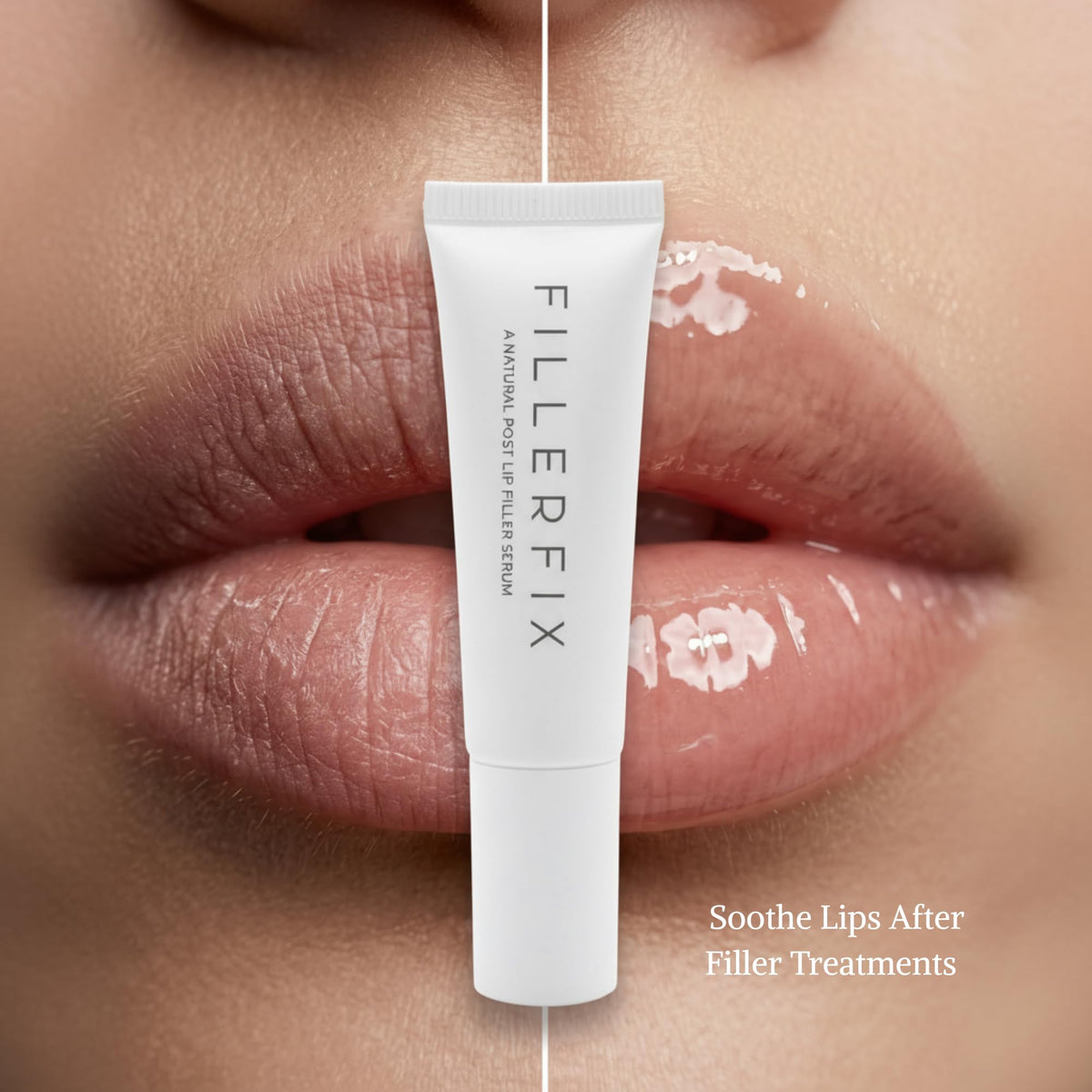 FillerFix organic lip serum aftercare nourishes with arnica and calendula for calm lips.