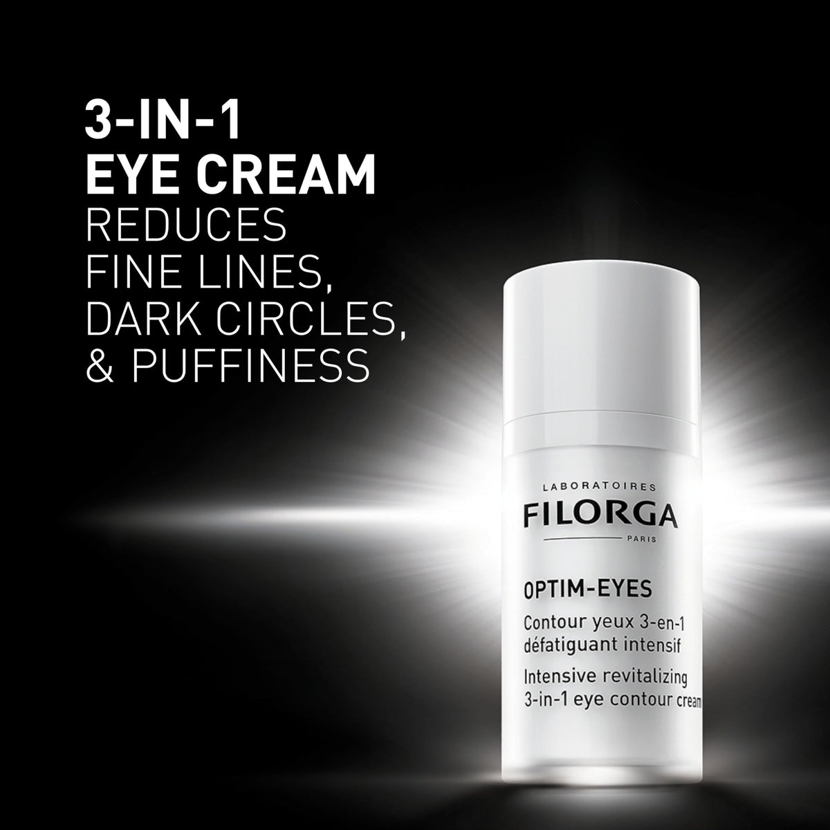 Filorga Optim-Eyes application to delicate eye area for hydration.