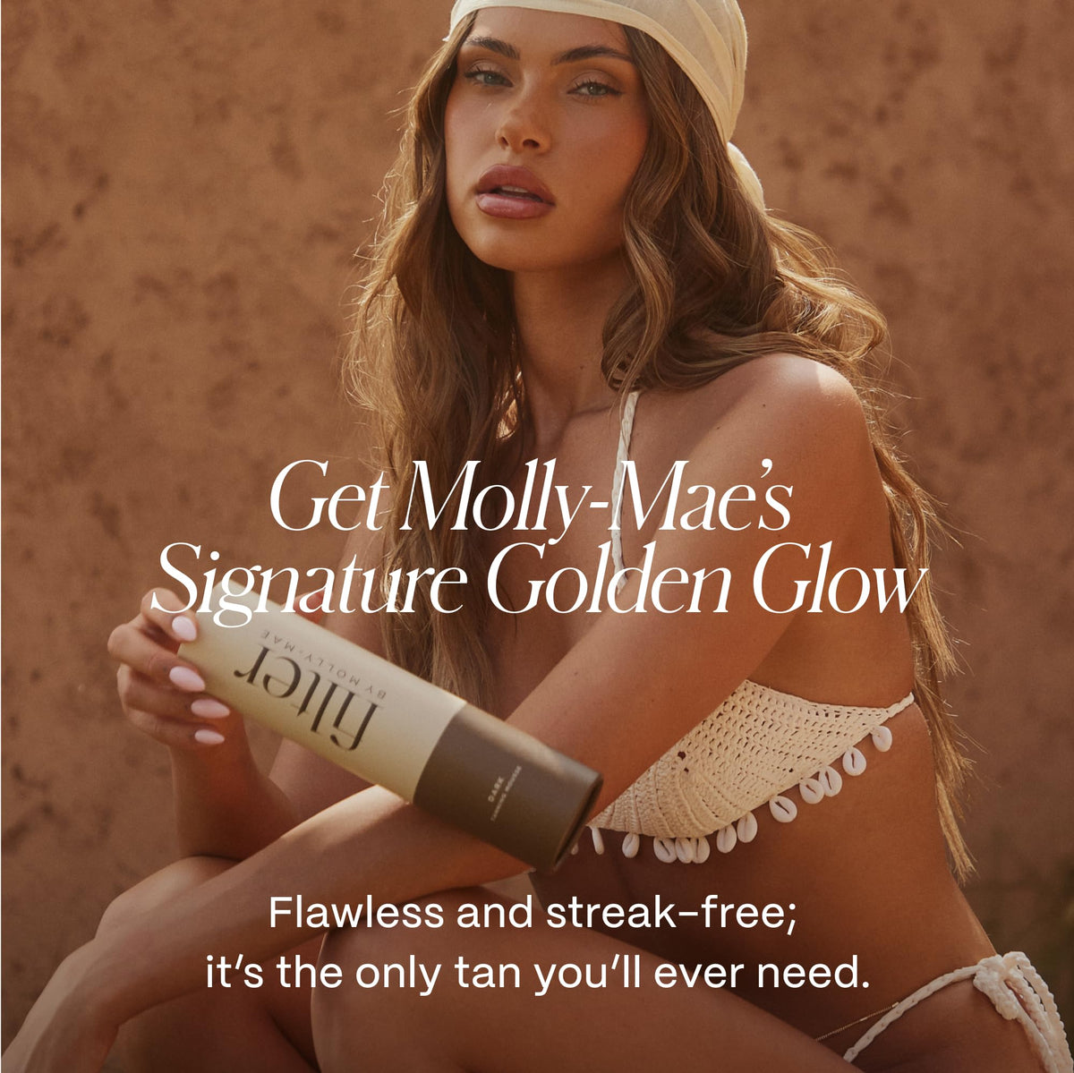 Hydration-focused finish from Filter by Molly-Mae leaves skin looking refreshed.
