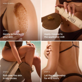Showcasing the deep ultra-dark bronze glow on skin with Filter by Molly-Mae.