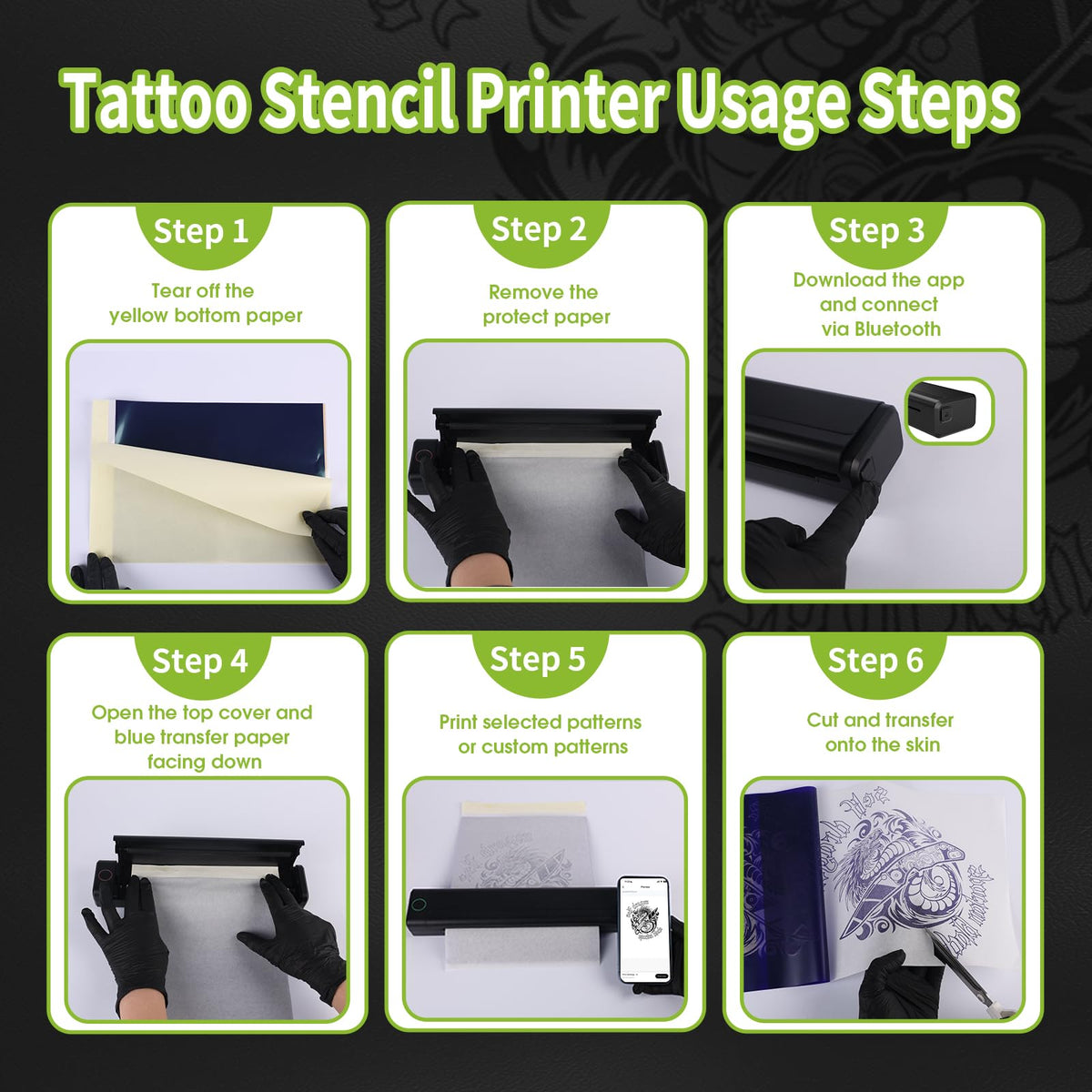Filter tattoo needles 20-pack supports varied line work.