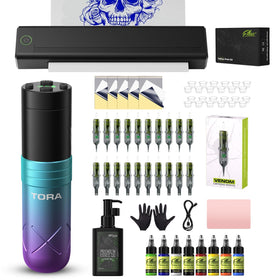 Filter Tattoo Printer Kit stencil printer in action for precise transfer