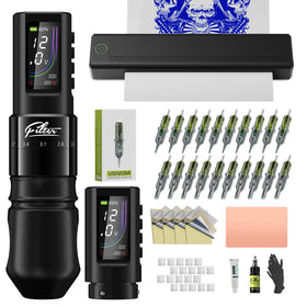 Filter tattoo stencil printer for precise stencil transfers.