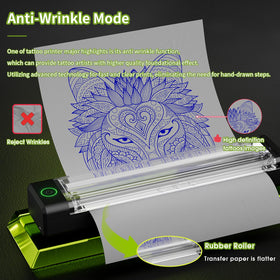 Filter transfer paper pack enables crisp stencil lines before inking