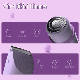 FIMOSON bikini trimmer curved ceramic blades for gentle bikini-area grooming