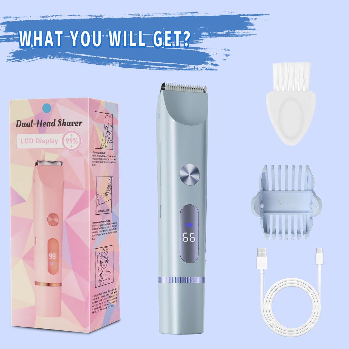 FIMOSON bikini trimmer compact travel-friendly design for on-the-go grooming