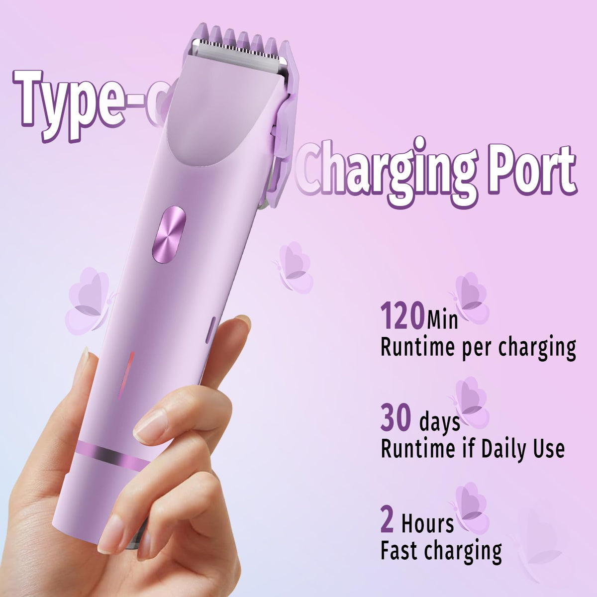 FIMOSON Bikini Trimmer in wet-dry use for convenient grooming.