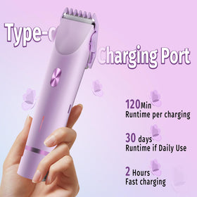 FIMOSON Bikini Trimmer in wet-dry use for convenient grooming.