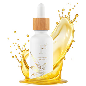 Finally Tsubaki face oil bottle close-up showing rich hydration and glow