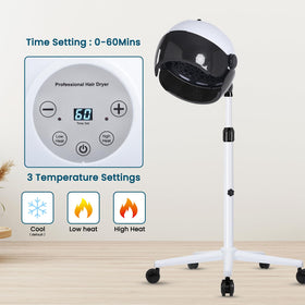 Findabetter hooded hair dryer adjustable height supports sit-under convenience.