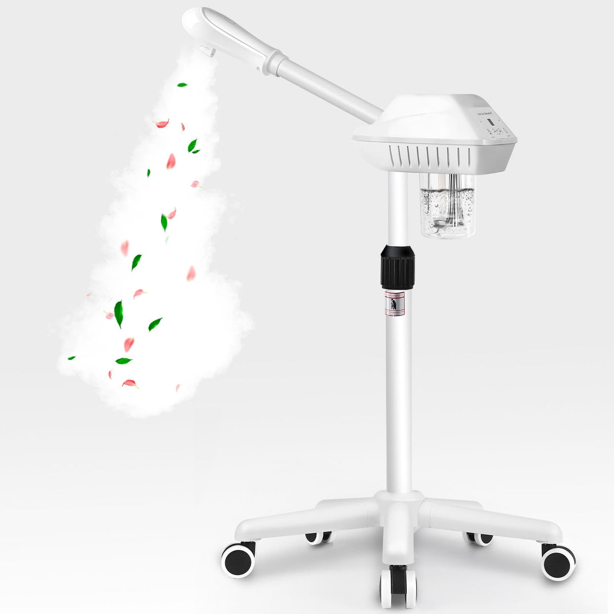 Findabetter professional facial steamer on wheels for easy at-home spa sessions.